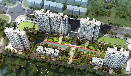 ​桃源金域国宾府占地面积约36亩，建筑面积约8万方，绿化率35.2%，规划户数：553户，车位587个，项目是由4栋高层、2 栋小高层和1栋公寓组成。小区还规划了 0.5万方的特色商业街