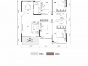 常德-安乡县兰乔公馆为您提供1栋A2户型鉴赏